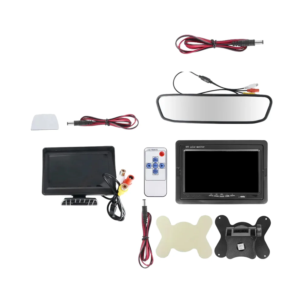 Factory Wide Screen Desktop Monitor Car Rearview Mirror Display Av Rearview Monitor Tft Vehicle Display Tft 7 Inch Car Monitor