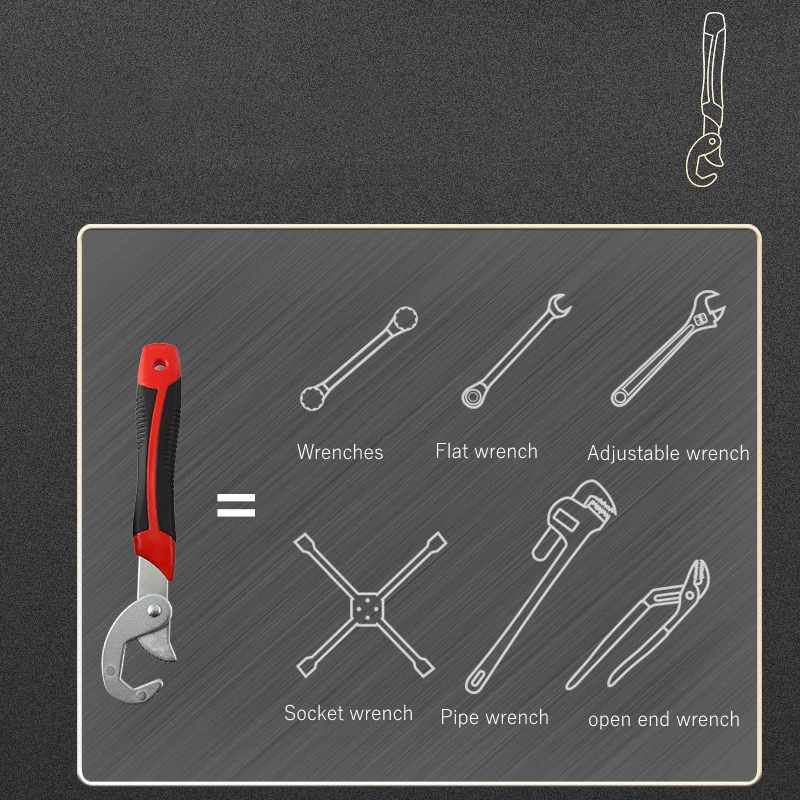 UNIVERSAL WRENCH Adjustable Wrench  ratchet wrench Spanner hand tools