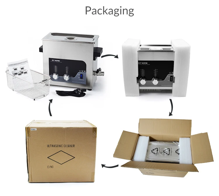 6L Intelligent Time Control Professional Jewelry Cleaner Ultrasonic Cleaner Pcb Board With Basket