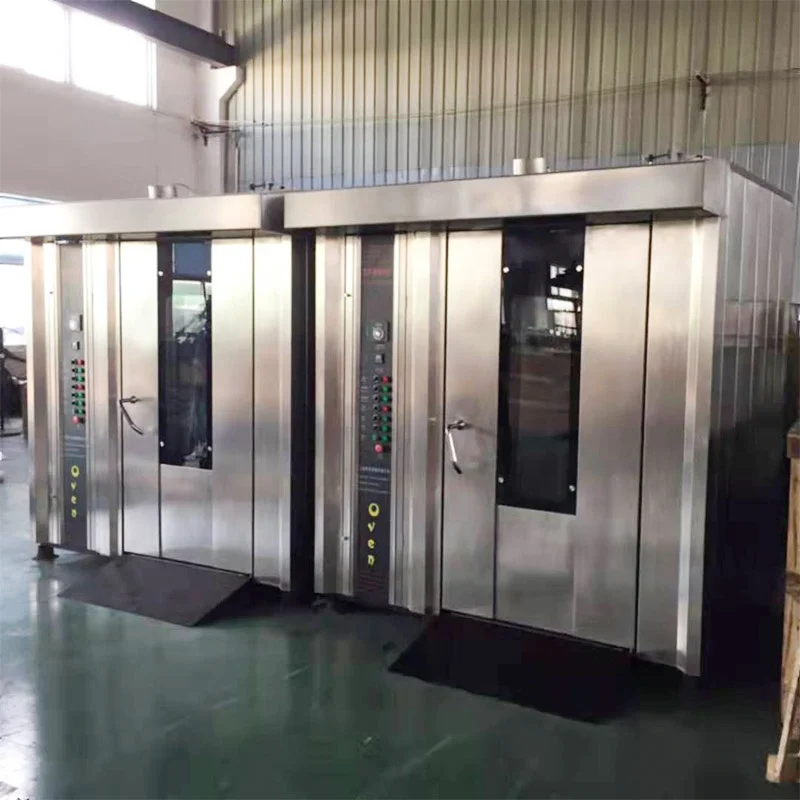 Industry Baguette Cookie Tandoor Ovener Biscuit Rotary Oven Chicken Rotator 32 Q Gas Bake Bread Machine