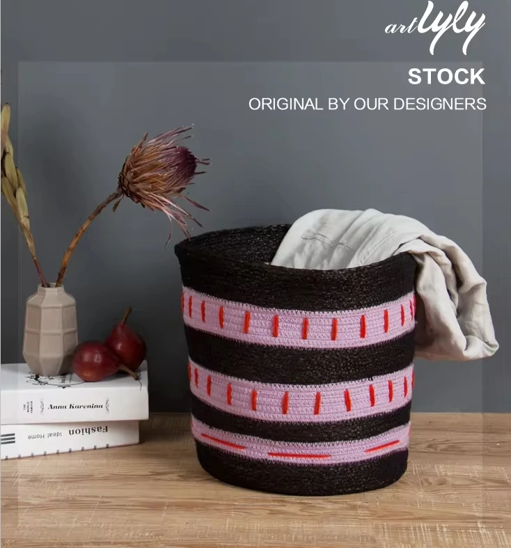 Детские складные большие украшения с макраме для гостиной корзина кисточками грязной ванной корзины белья