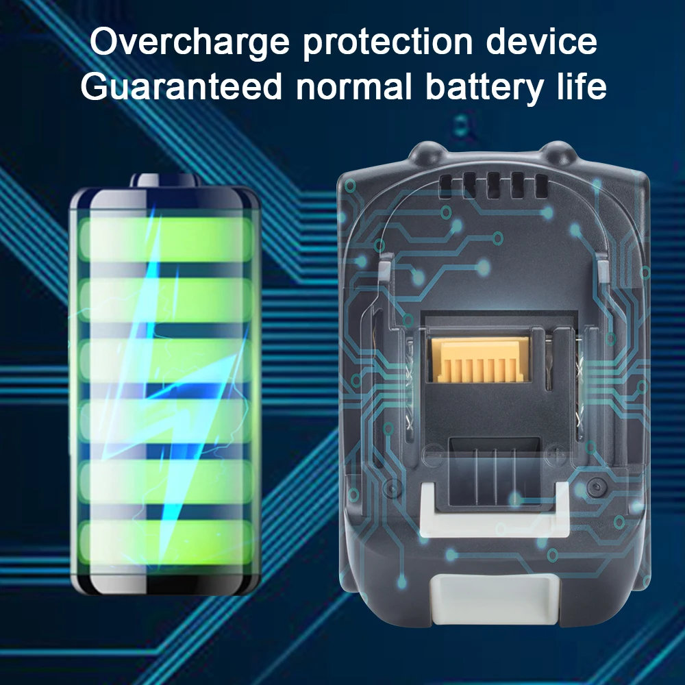 Waitley lithium Batteries Replacement Battery 18V 5Ah 5000mAh for Makita 18 V power tool BL1830 BL1840 BL1850 BL1860 18 v 5A
