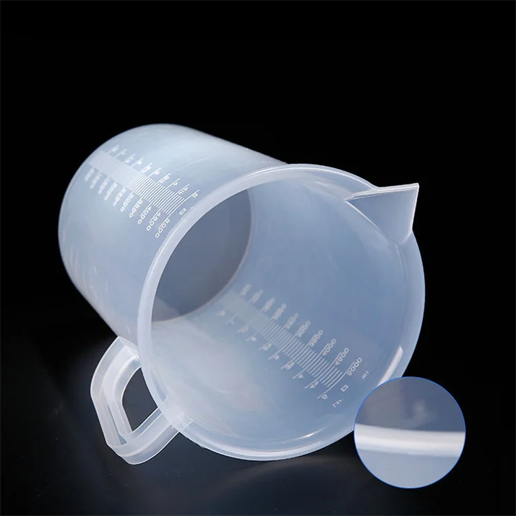 Kitchen Baking Pp Transparent plastic Graduated measuring jug with handle