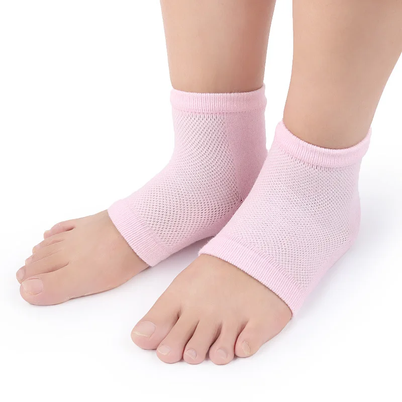 Moisturizing Silicone Gel Heel Socks for Dry Hard Cracked Skin Open Toe Recovery Socks Day Night Care
