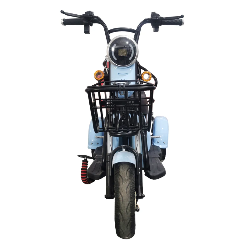 Small and exquisite city etrike electric tricycle for 2 people with 2 storage basket