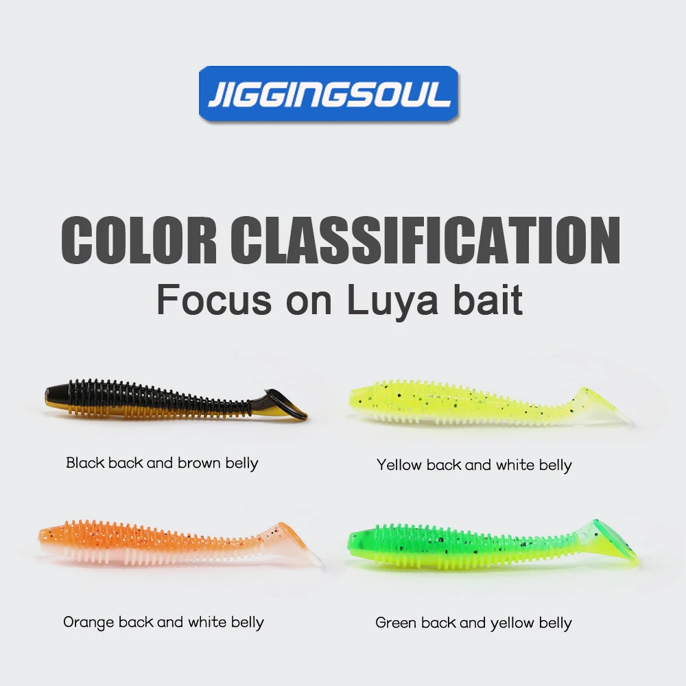 jiggingsoul-SL101-Soft plastics Lure Worms Soft Rubber Fish Lure The odor of shrimp Silicone Baits Arrival Worms Rubber