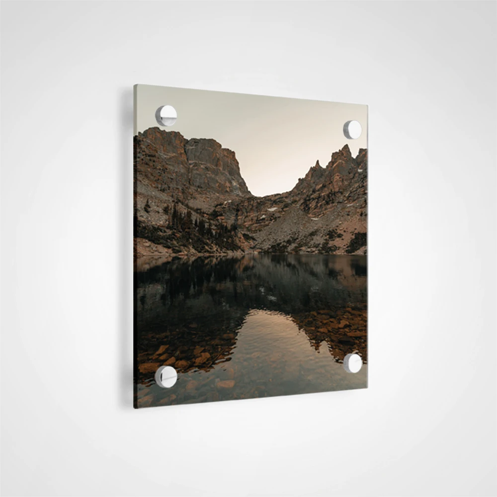 Custom UV Printing Services With Flatbed Printer And Custom Silk Screen Printing On Acrylic Block Logo Sheet Board Plate Panel