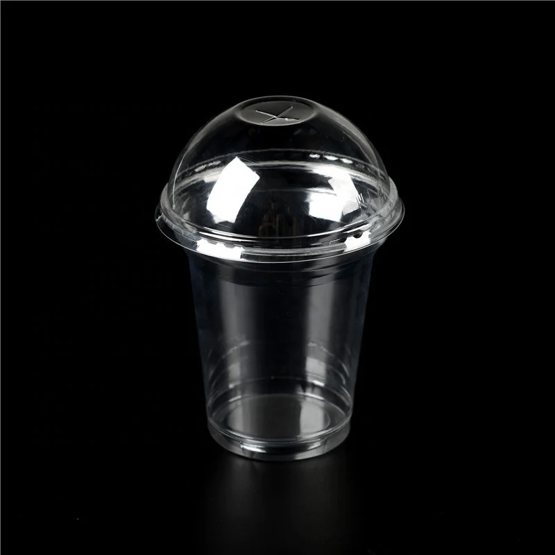 Disposable Plastic PET Lid 98mm Clear Plastic Cup Dome Lid  Plastic Cover