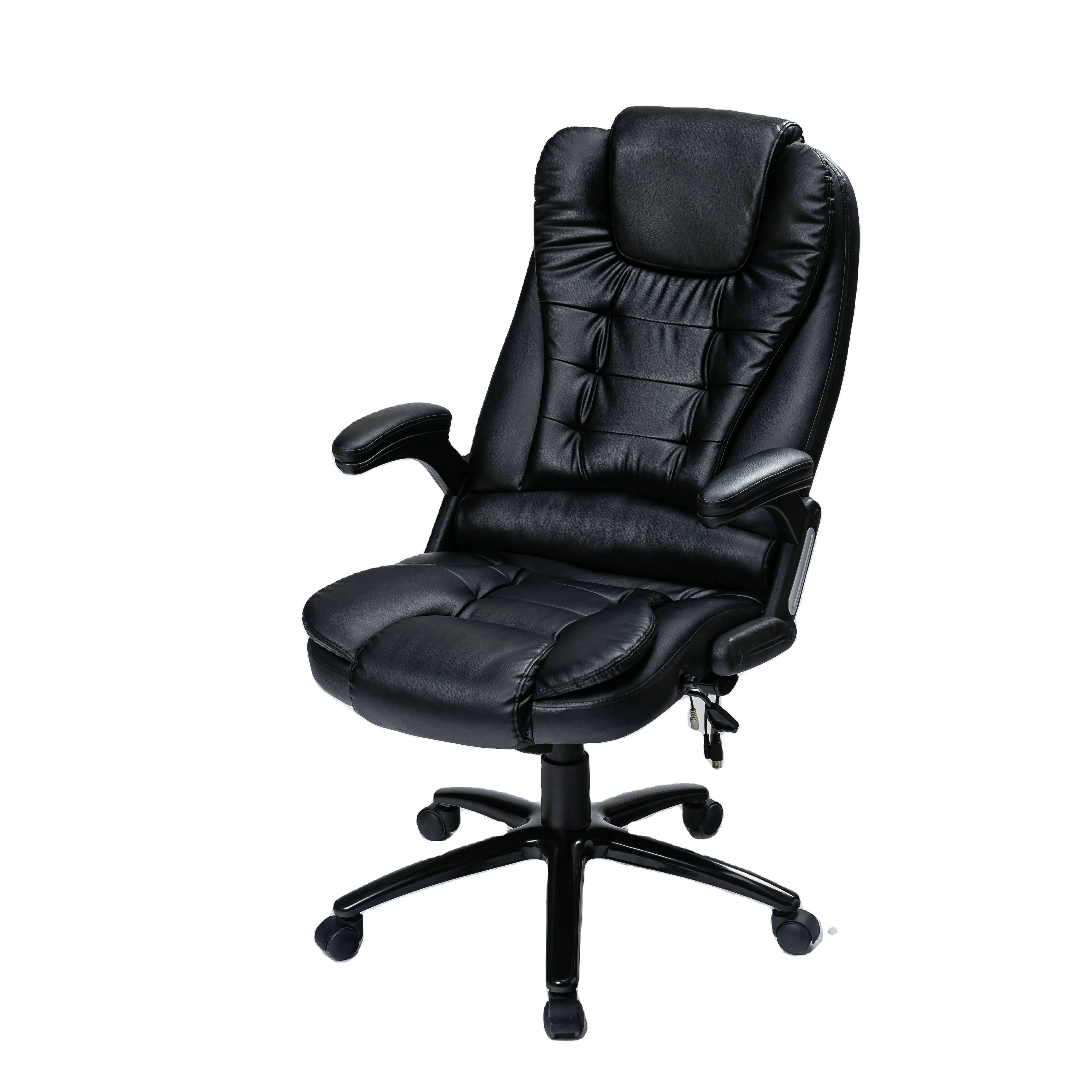 8021 2020 New Arrival Wooden Frame Leather Swivel Office Executive Chair For Female