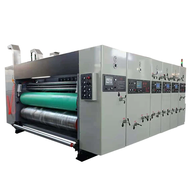 Автоматическая флексографская коробка из гофрокартона чайник слоттер цветного принтера упаковка упаковочная машина производитель