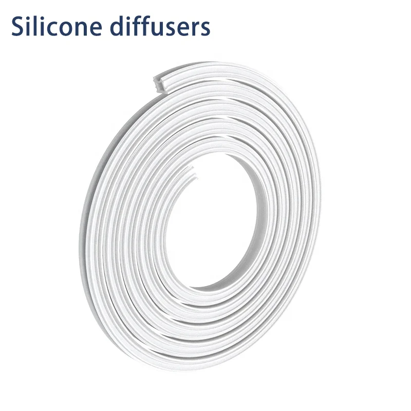 Bendable Curved Aluminum LED Profile Flexible Drywall Gypsum Plaster Extruded LED Profile with Silicone Cover
