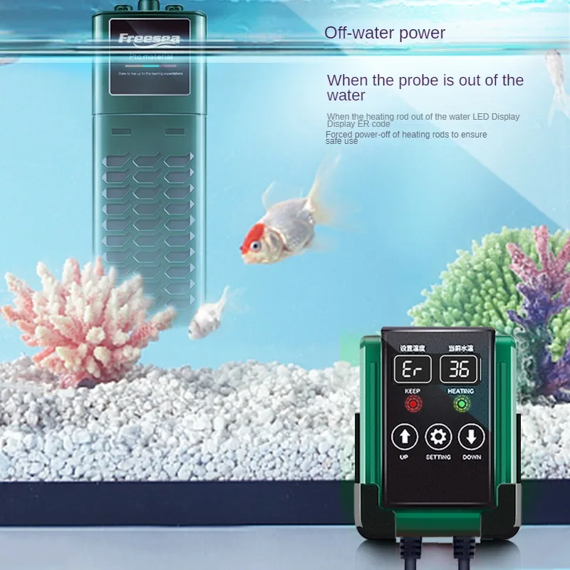 Freesea 500W Power off without water secure Variable frequency heating Energy Saving PTC Adjustable Aquarium Heater