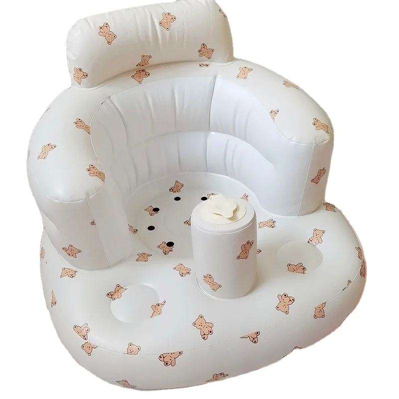 New Style Infant Bath seat  bathing Stool Toddler  Funny Toys Dinning sofa Inflatable Baby Chair