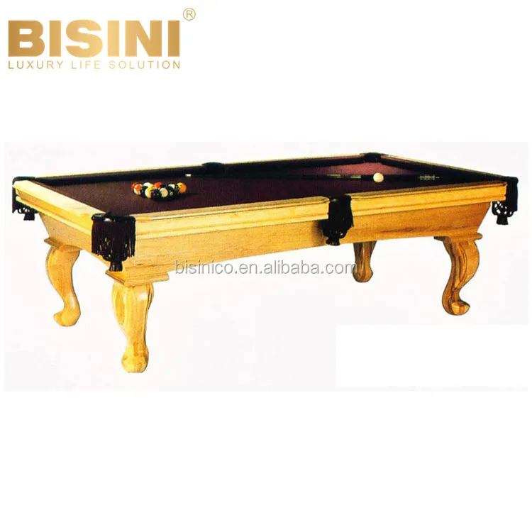 
Attractive Chinese Style 9 feet Mahogany Wood Billiard Table Antique Black Eight balls Pool Table 