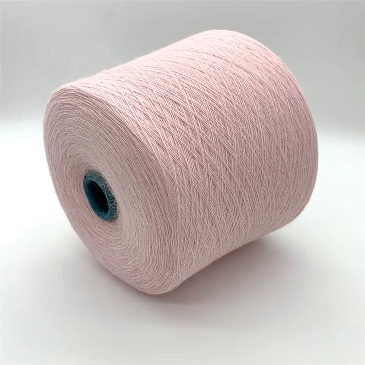 
1/15 NM 50%Angora 50%nylon blended dyed yarn blend yarn for knitting 