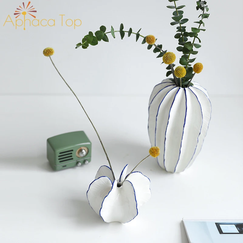 
Fashion design ceramic vase set High-grade decorative ceramic vase 