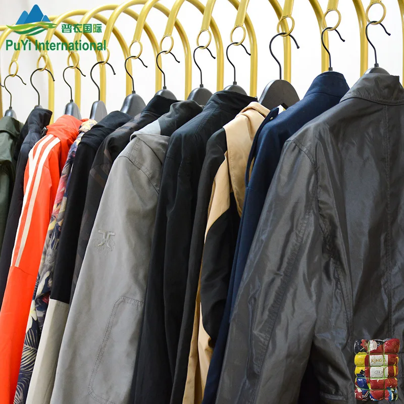 Тонкая мужская куртка, тюк, б/у Смешанная одежда, б/у куртка, тюки, б/у одежда из Китая