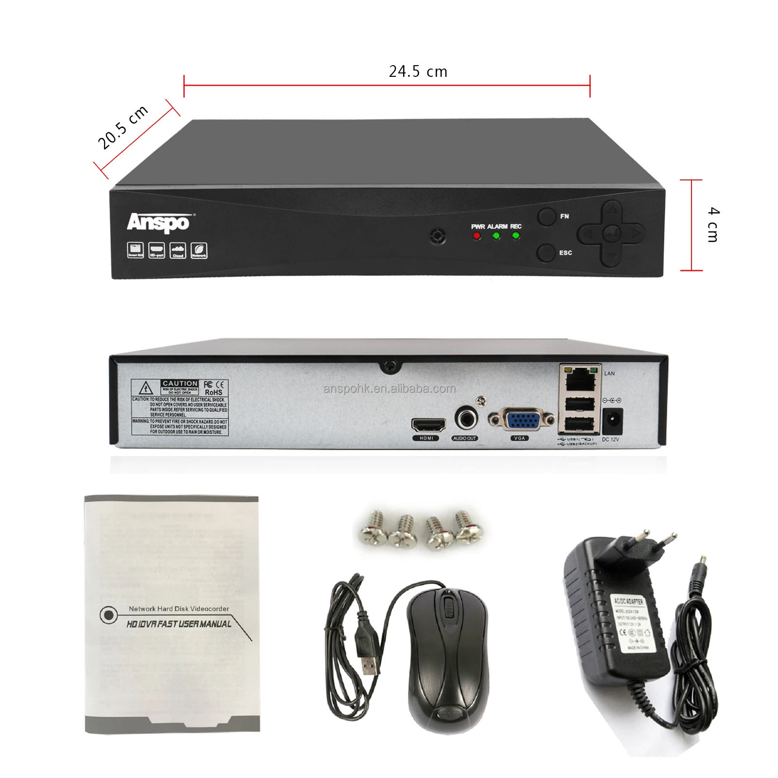 16-канальный сетевой видеорегистратор NVR H.265 + 16CH безопасности IP камера видеонаблюдения CCTV система P2P ONVIF