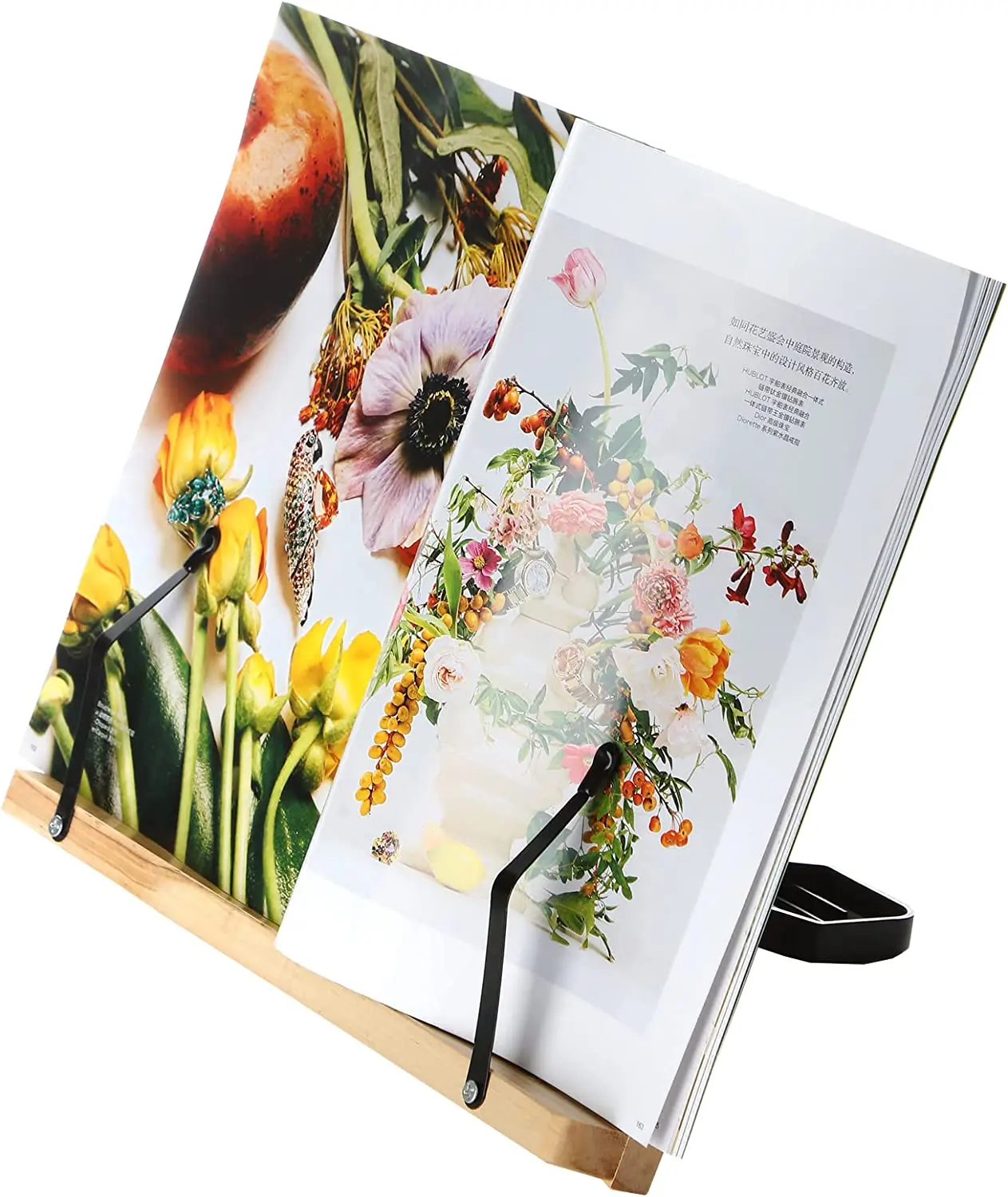 Лидер продаж, деревянная бамбуковая подставка-держатель, регулируемая складная бамбуковая подставка для чтения книг для детей