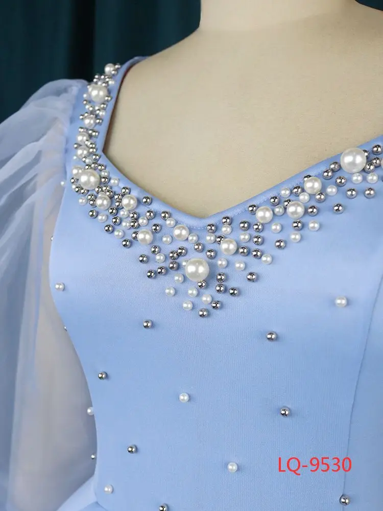 Queency HF Wholesale LQ-9530 African fashion Turkey Dress  Office Lady Dress Top Matching Skirt for Aso ebi, Party