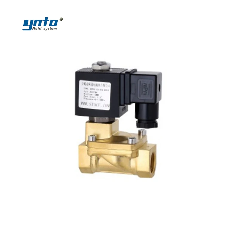 YNTO 3 inch water 220v 12v lpg waterproof solenoid valve pilot operated diaphragm brass normally open solenoid valve for alcohol