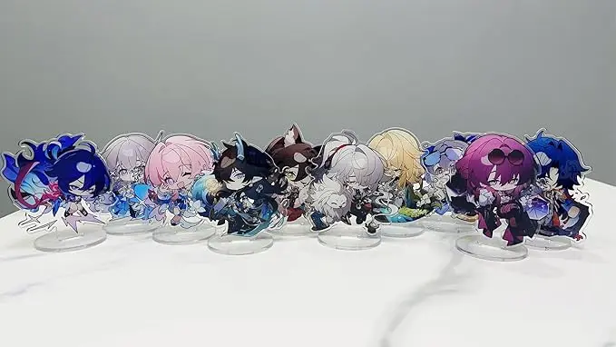 Wholesale Customizable Anime Acrylic Charm Keychains Plastic and Alloy Metal for Personalized Special Accessory