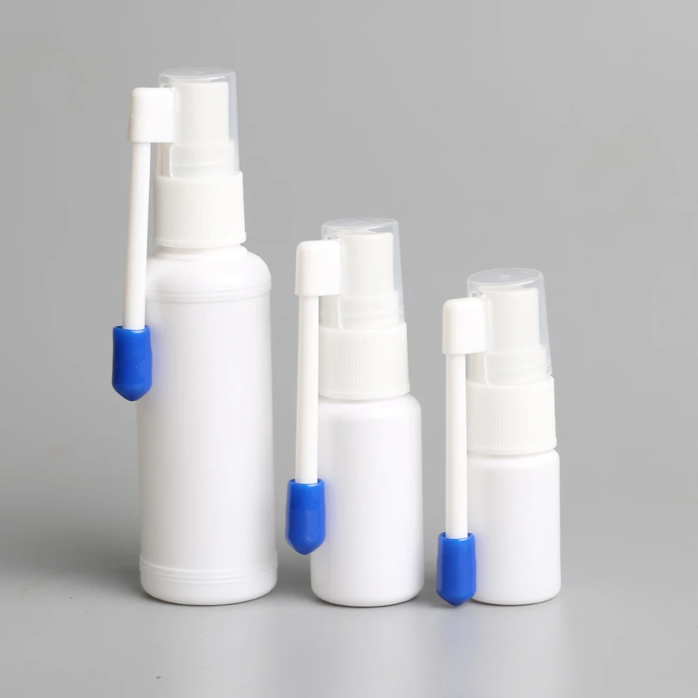 10ml 15ml 20ml 30ml 50ml HDPE Empty pharmaceutical plastic bottle amber Oral Nasal Throat Mist Spray Bottle