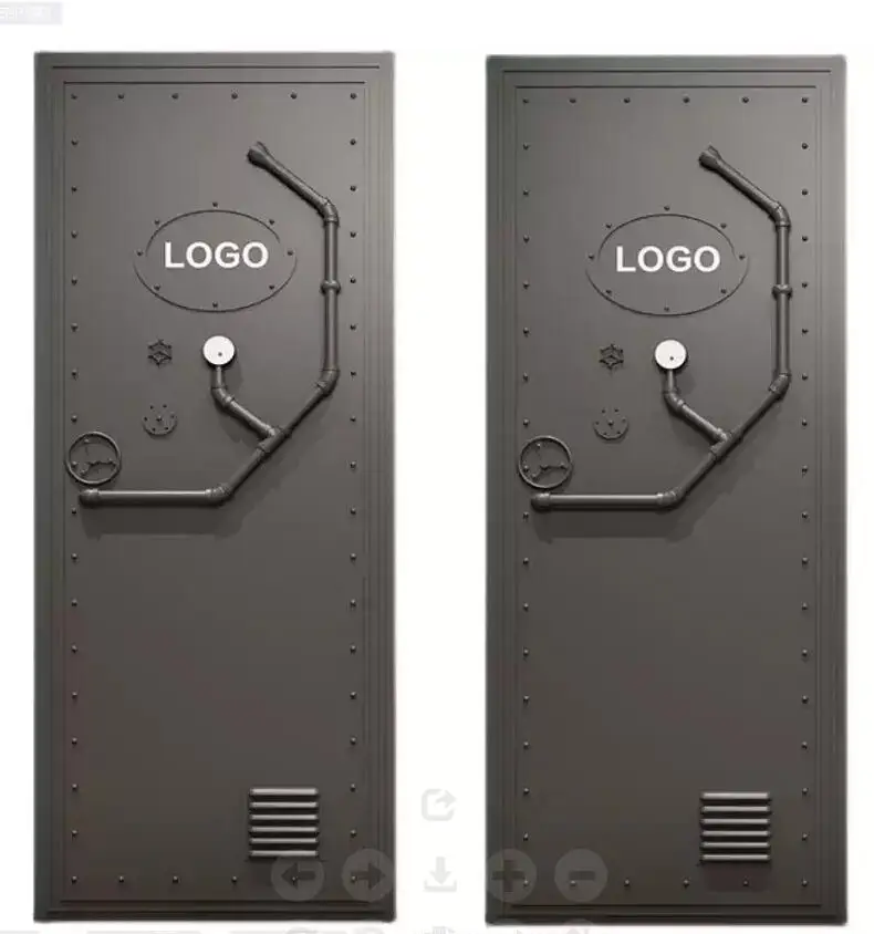 Shipping Container Door Metal Door Industrial Furniture For Kitchen Bathroom Washroom Garage Front Iron Door
