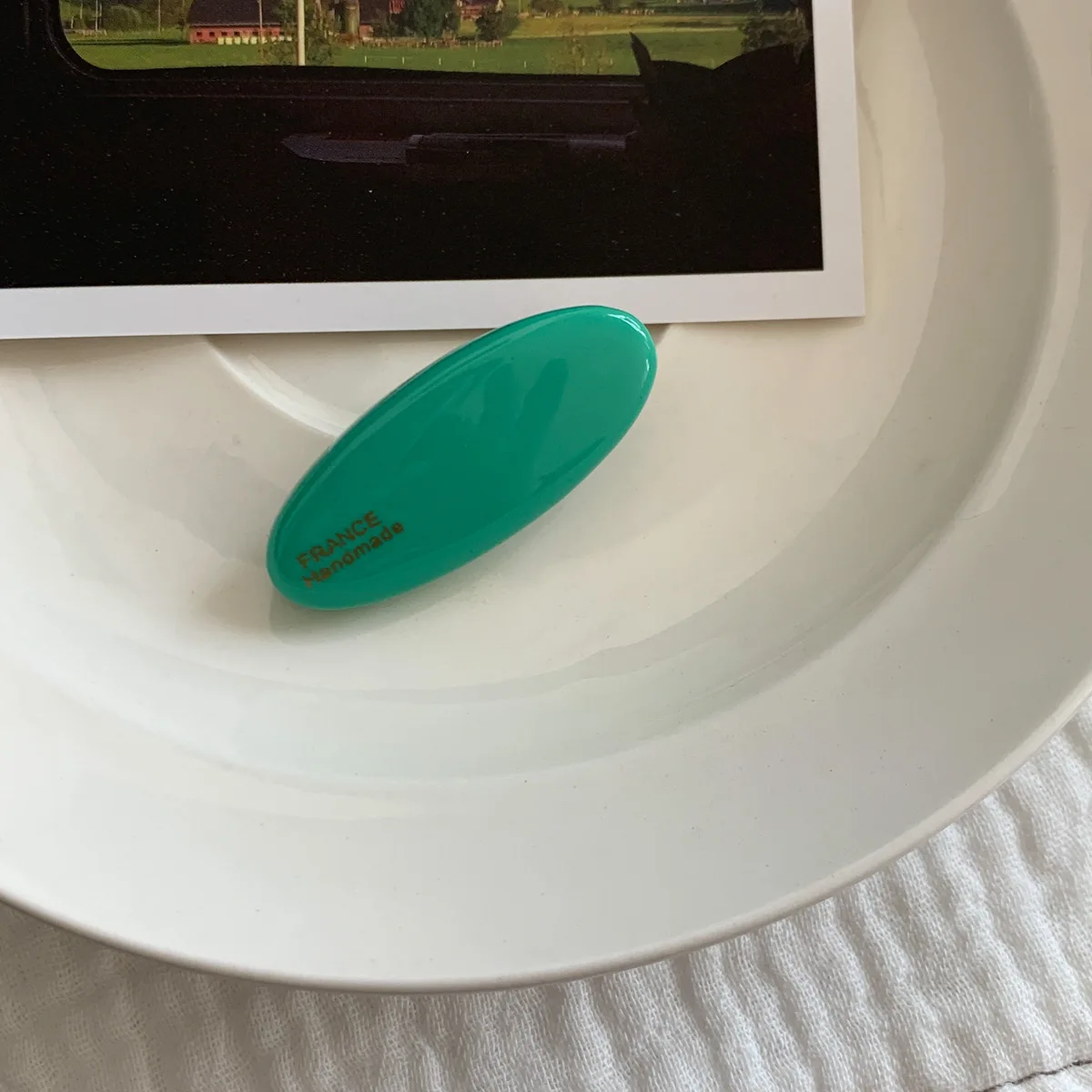 YANYE Ins Simple Spring And Summer Candy Color Oval Girl Baby Alligator Hair Accessories Hairpin Hair Clip