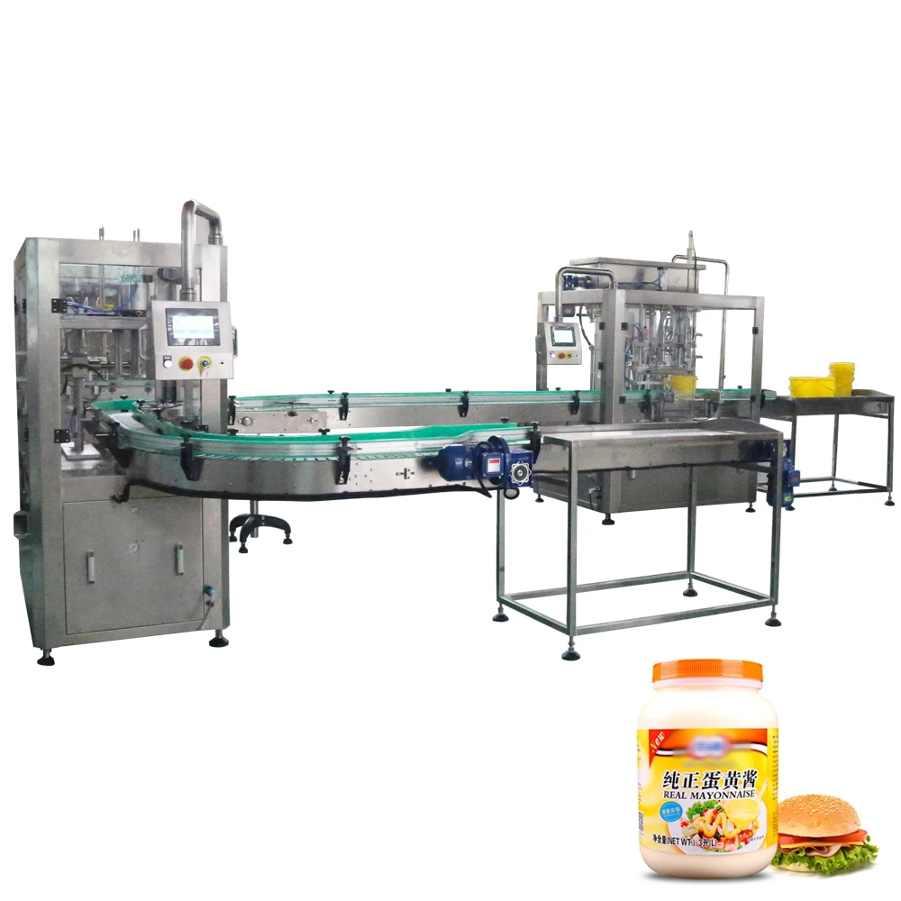 Factory Food Industry Honey Tomato Paste Filling Capping Sealing Packing Machine with Full Automatic Line