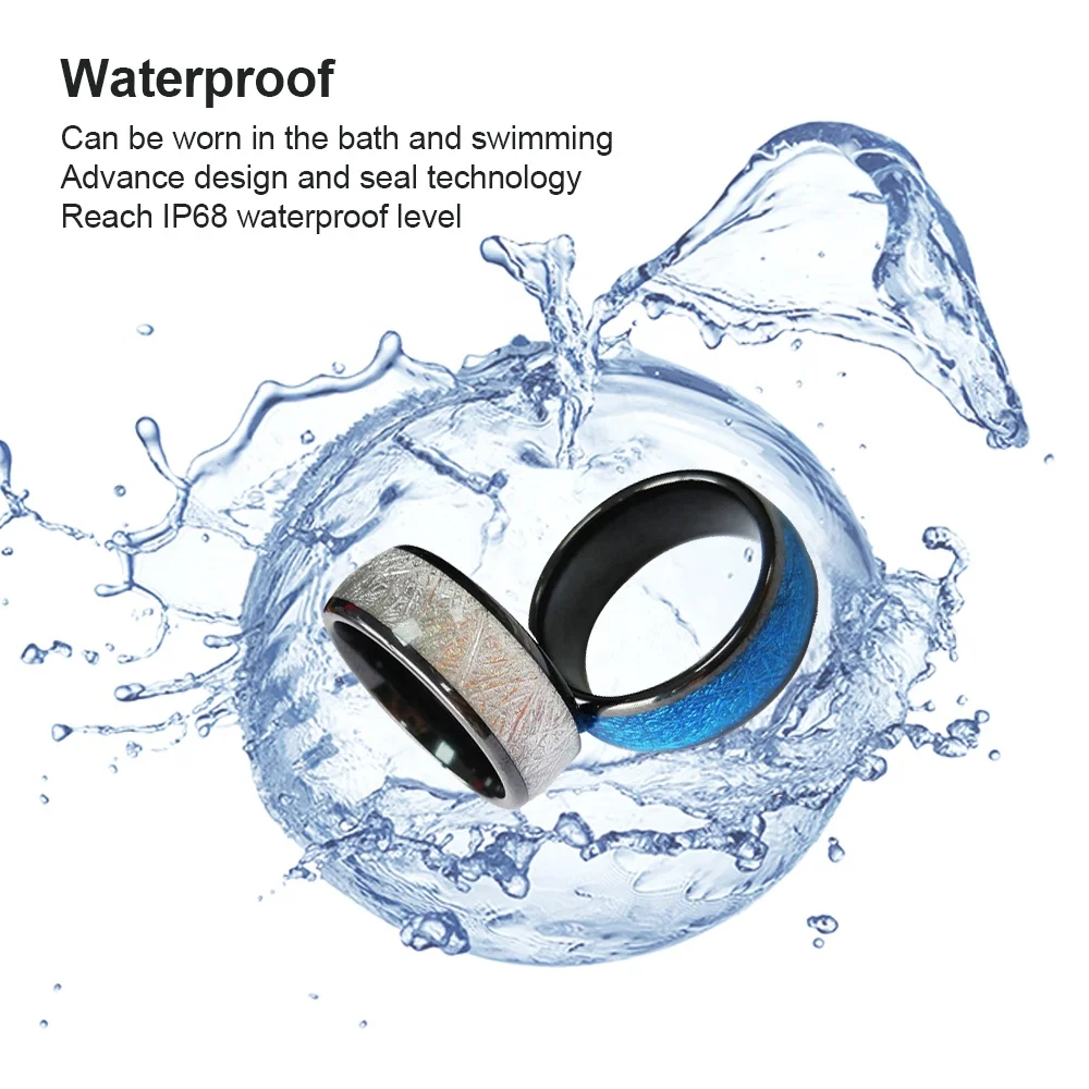 CMRFID 125khz T5577 13.56mhz rfid ring rewrite dual chip ceramic antenna magic nfc smart ring for contactless payment