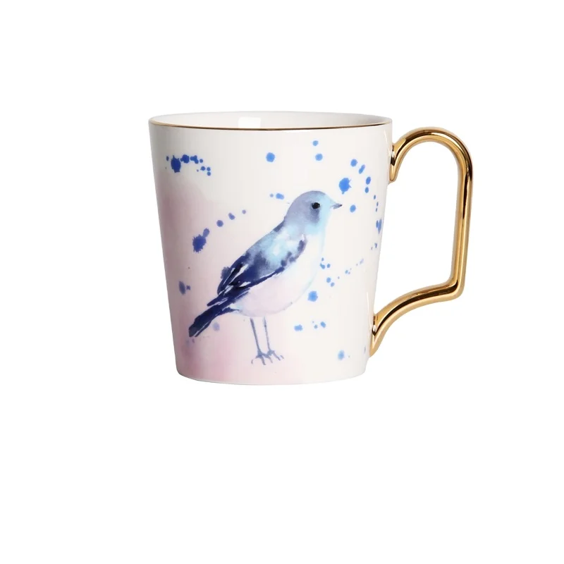 
Роскошная керамическая кружка с золотой ручкой, оптовая продажа, фарфоровые кружки, керамические чайные чашки с золотым ободком, чашки и кружки, кофейные чашки 