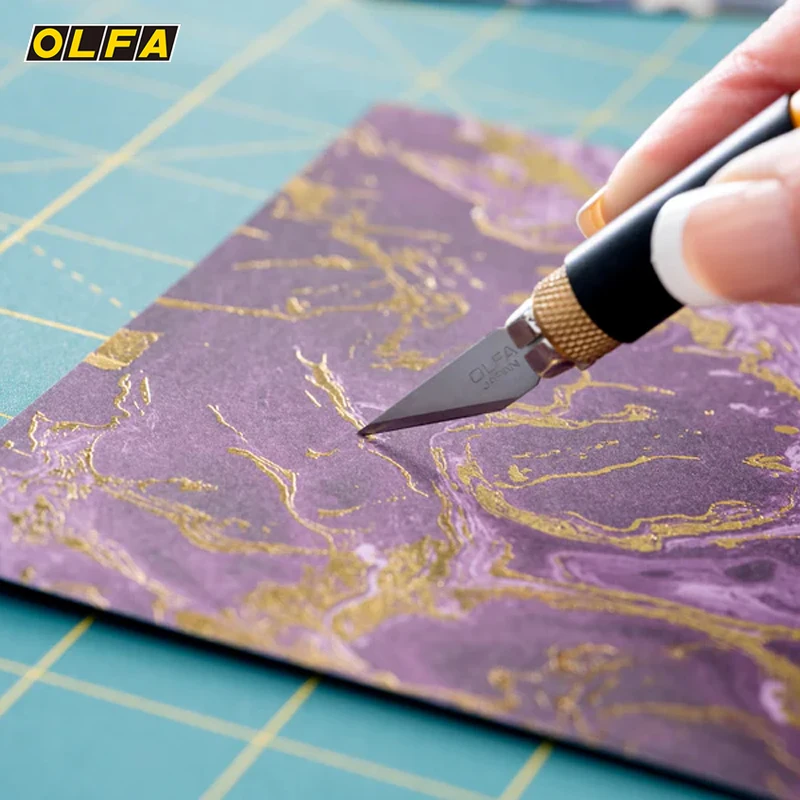 OLFA AK-4 Paper Carving Rubber Stamp Hand Account Carving Pen Knife Cushion Grip Art Knife