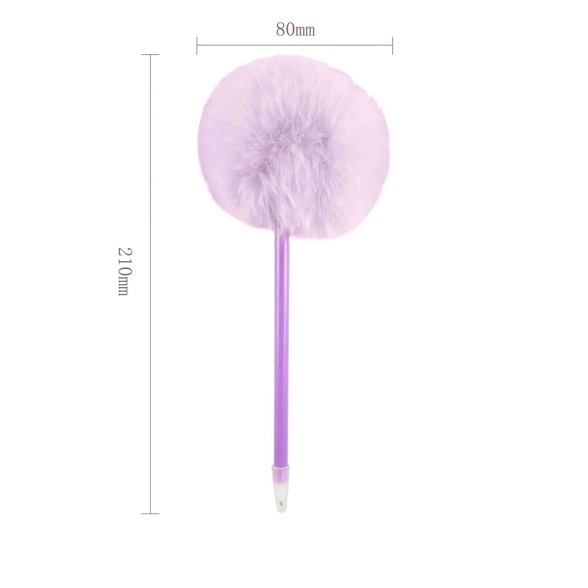 Custom Cute Colorful Fluffy Ballpoint Pen  Pom pom Pen for Girls Party
