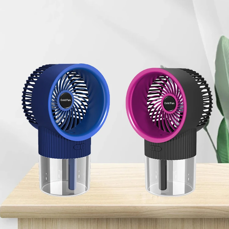 Factory Wholesale Portable Rechargeable Mini Spray Fans Air Cooling and Humidifying Fans