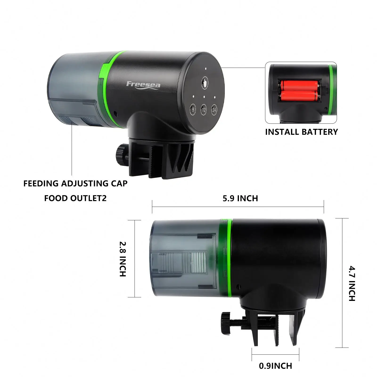 Good Selling Warmtone Aquarium Feeder Fishmate Garnelen Glas