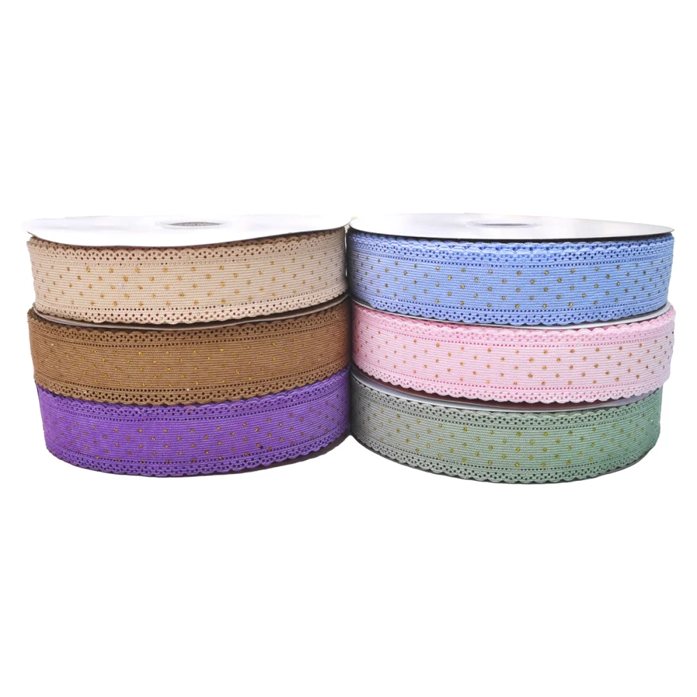 RIMIS 1.5 inch corduroy glitter dots ribbon 38 cm lace ribbon wholesale price factory for decoration bows party