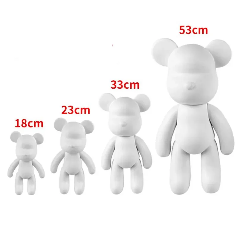 Wholesale DIY Fluid Bear Kit Resin 18/21/23/33/36/52/70cm Embryo Anime Animal Model Craft Keychain Sculpture for Wholesale