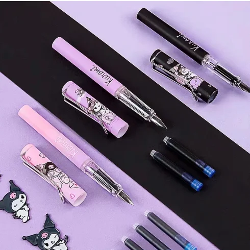 Ручка Sanrio Kulomi с чернильным мешочком для студентов стираемая синяя ручка позитивной