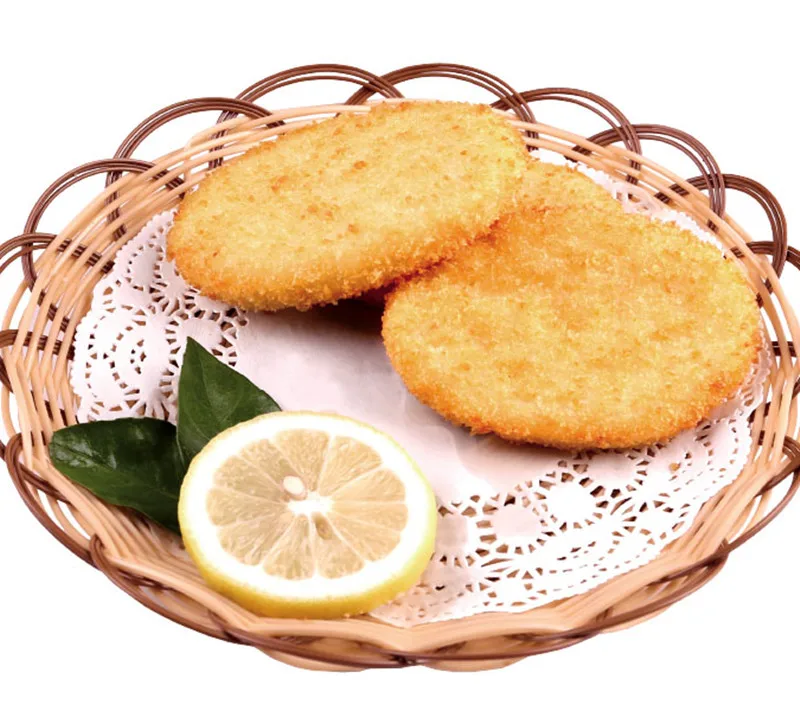 Shandong Ocean Village Food Best Selling Raw Panko Coated Squid Cake Crumbed Calamari Cake For Hotpot Ingredient