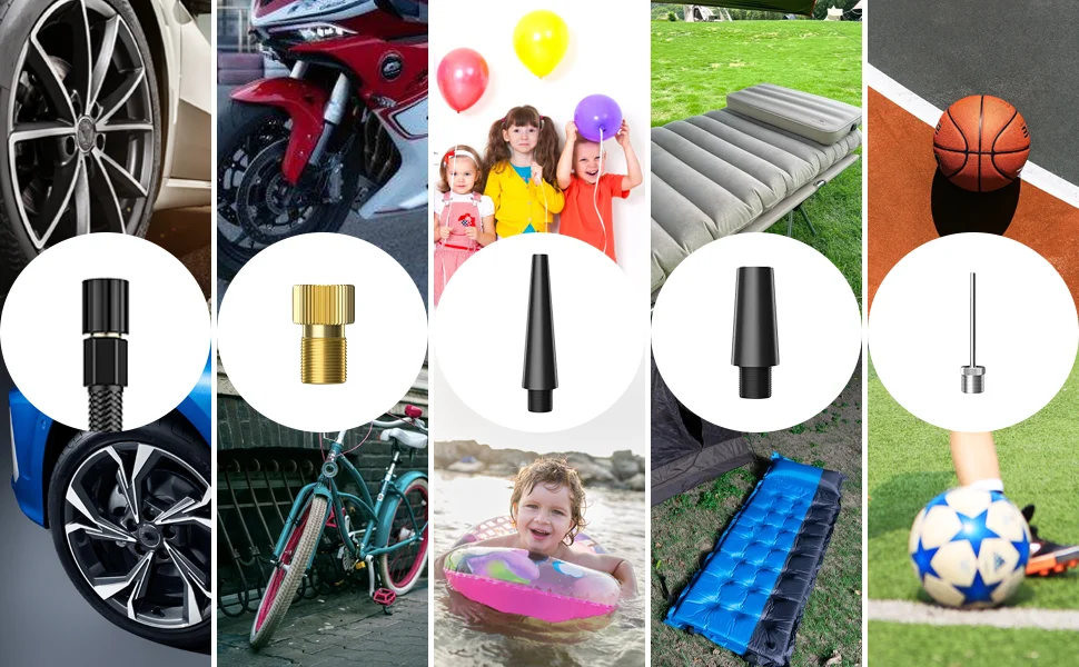 ATJ-8466  portable air compressor 12v Smart Automatic Bicycle Motorcycle Tire Air Inflator Power Indicator Mini Portable