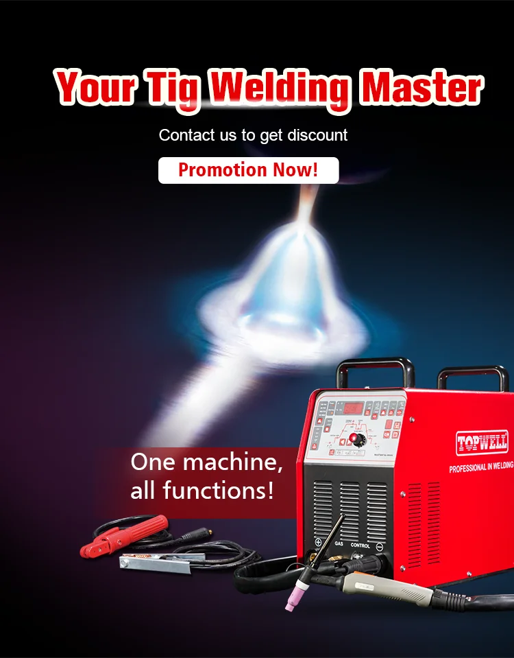 Multi process aluminum welding machine MASTERTIG 250AC AC/DC TIG