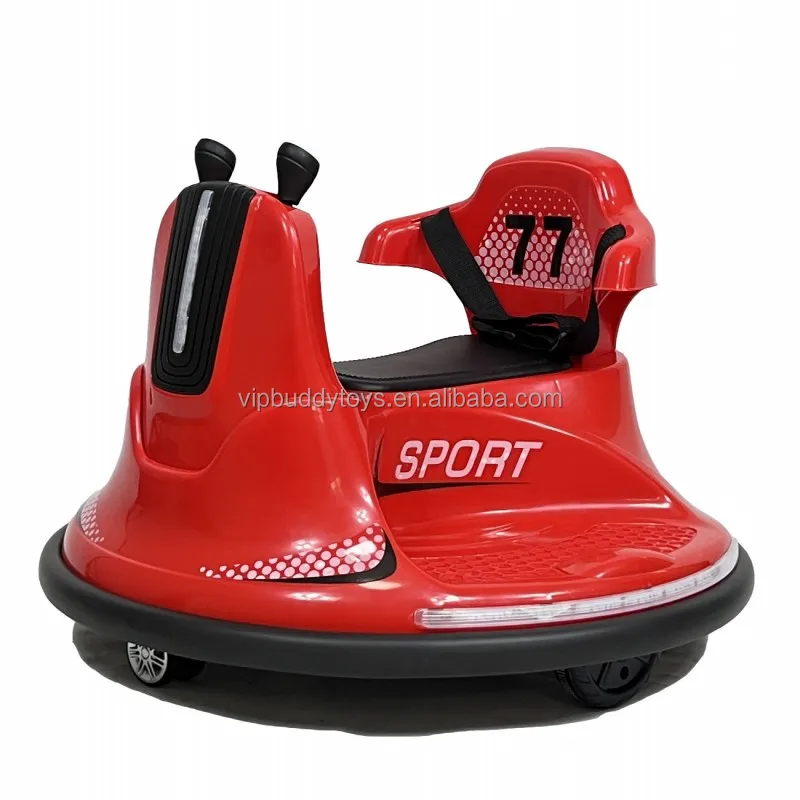 VIP BUDDY 360 Free Rotation Remote Control 6V/12V Kids Toy Vehicle Electric Ride on Bumper Car for Kids with Embracing Backrest