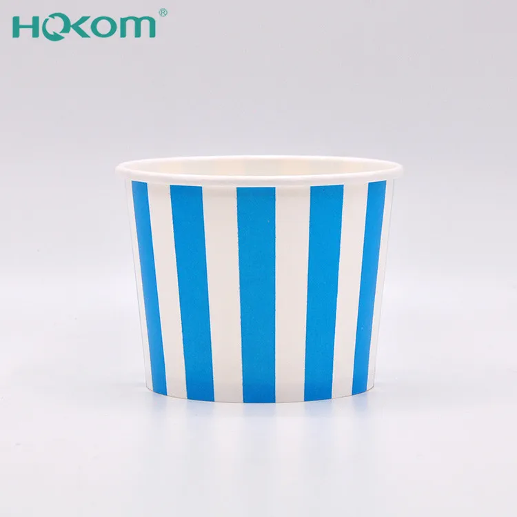 trending products 2024 new arrivals PE coated yogurt cups striped ice cream cup walls ice cream
