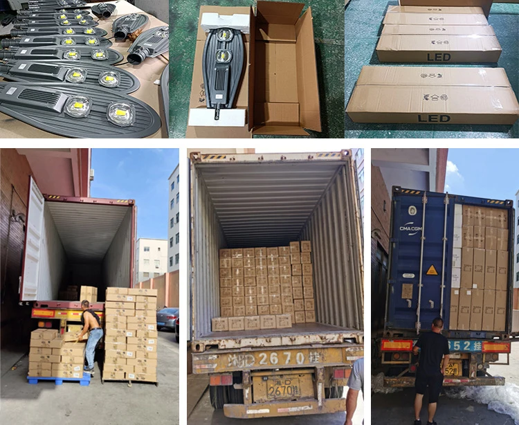 LED street lighting die cast sword housing luminaire outdoor installation pole photocell 30w 50w 100w 150w led street lights