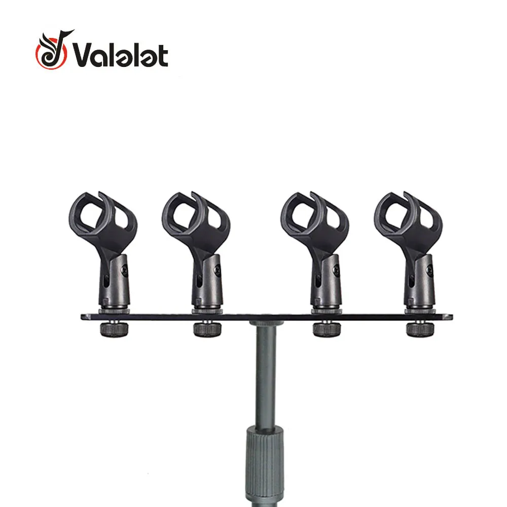 Chinese manufacturer High Quality 4 Channel  Microphone Table Stand microphone holder bracket mic stand