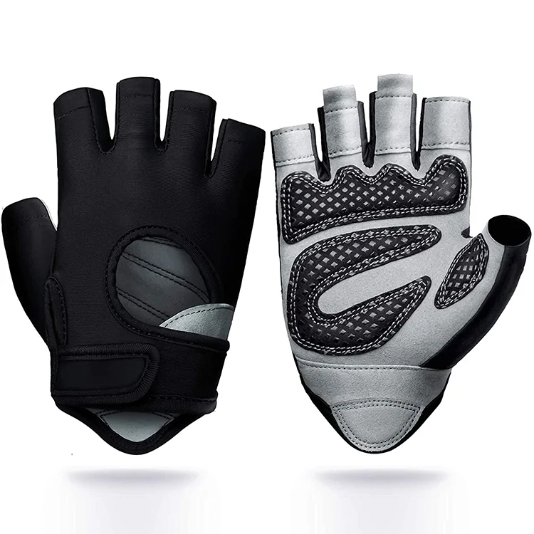Personalise Fashion Women Custom Logo Gym Gloves Leather Padded Gym Workout Gloves With Technology