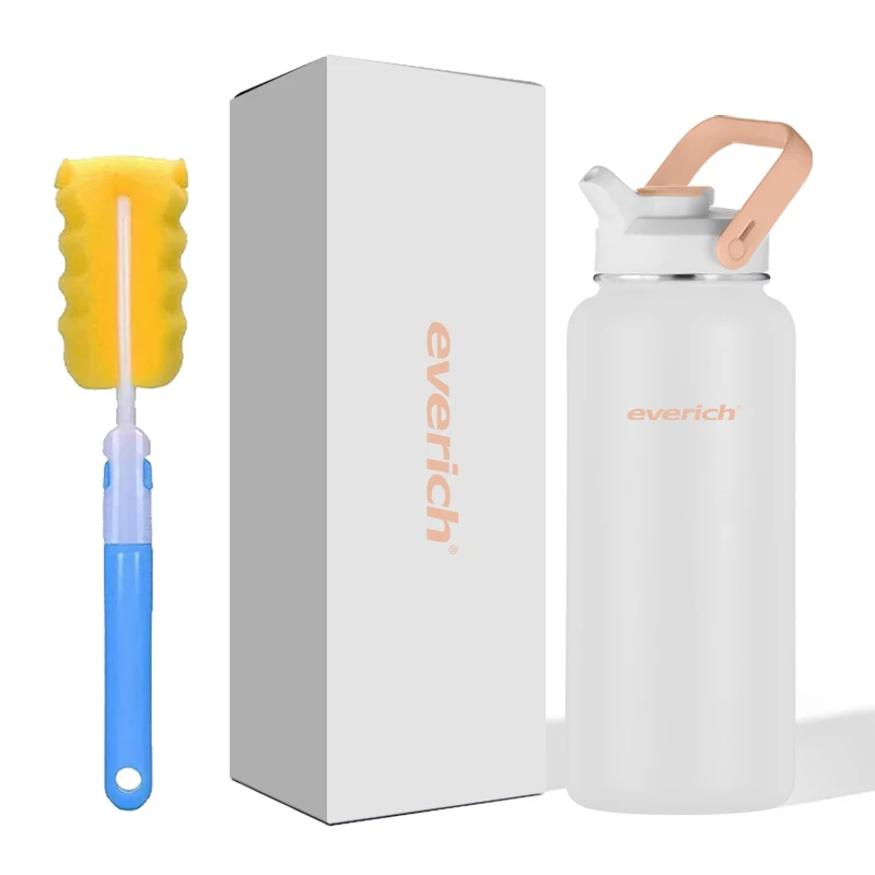 Everich Kids Sports Vacuum Insulated Flask Vacuum Insulated Stainless Steel Water Bottle Metal Gym Water Bottle