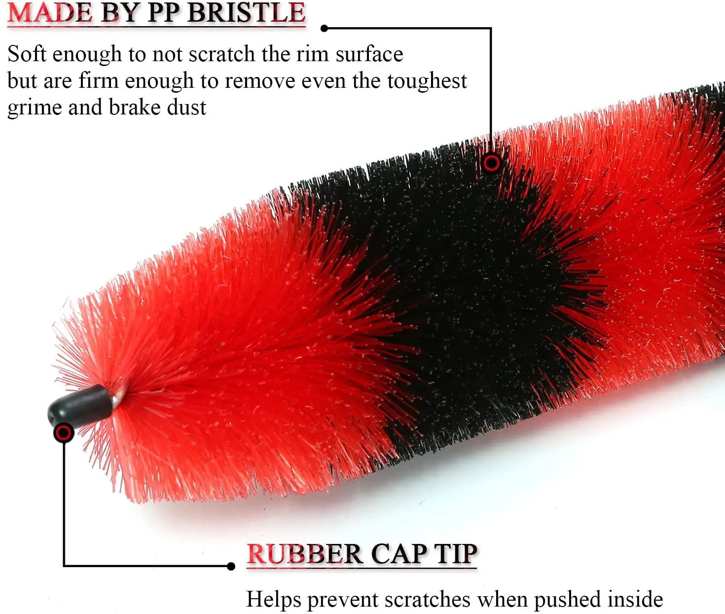 Tianzhu 18 inch Car Wash Brush Kit Soft Fiber Cleaning Detailing Washing Products For Cars Washer Care Rim Tire Wheel Hub