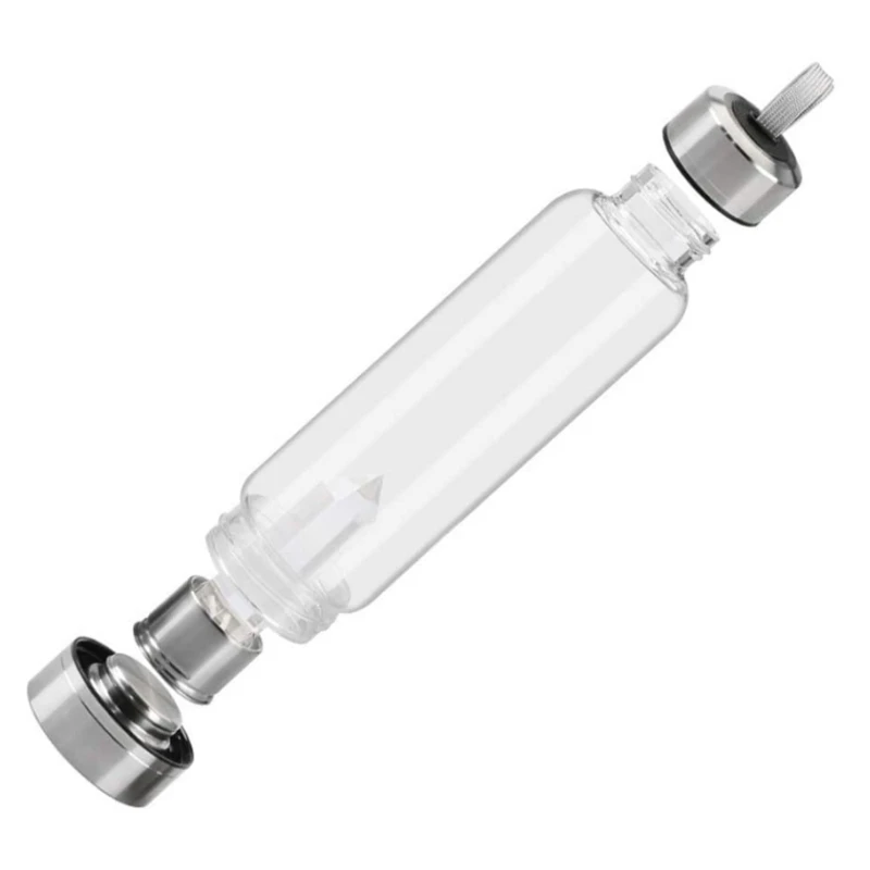 Wholesale Eco Friendly Natural Quartz Crystal Glass Water Bottle Six Prism Crystal Column Energy Healing Infused Water Bottle